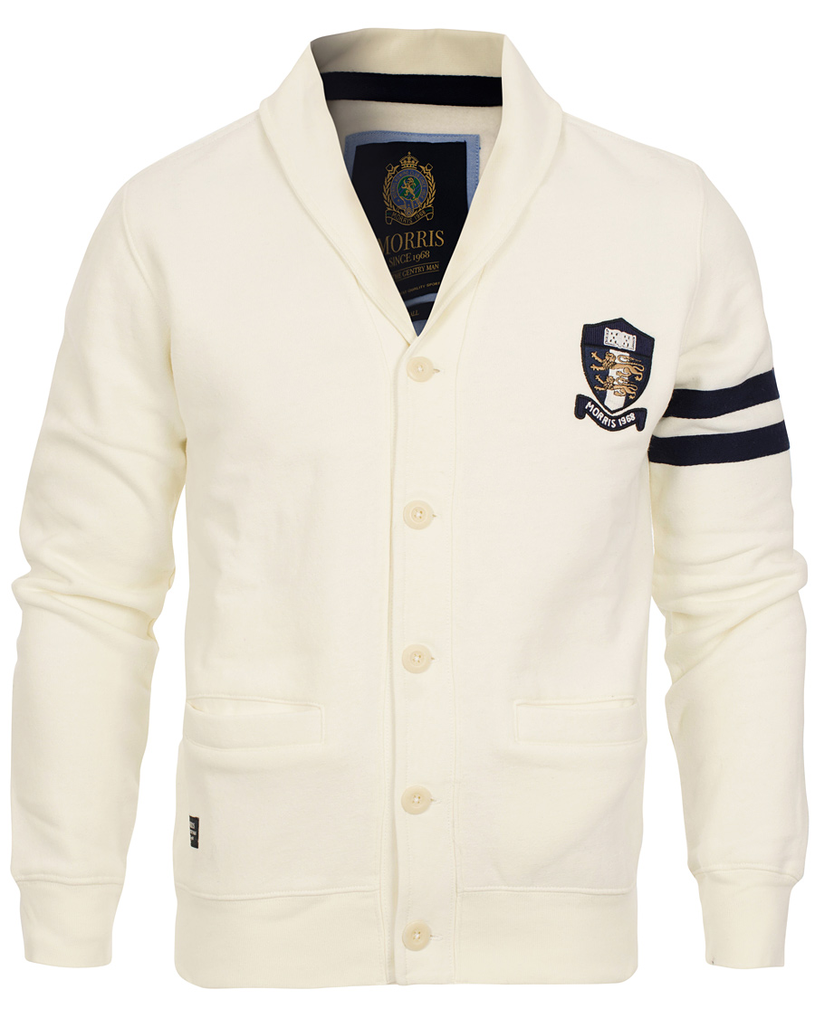 Herr | Tröjor | Morris | Merton College Cardigan Off White