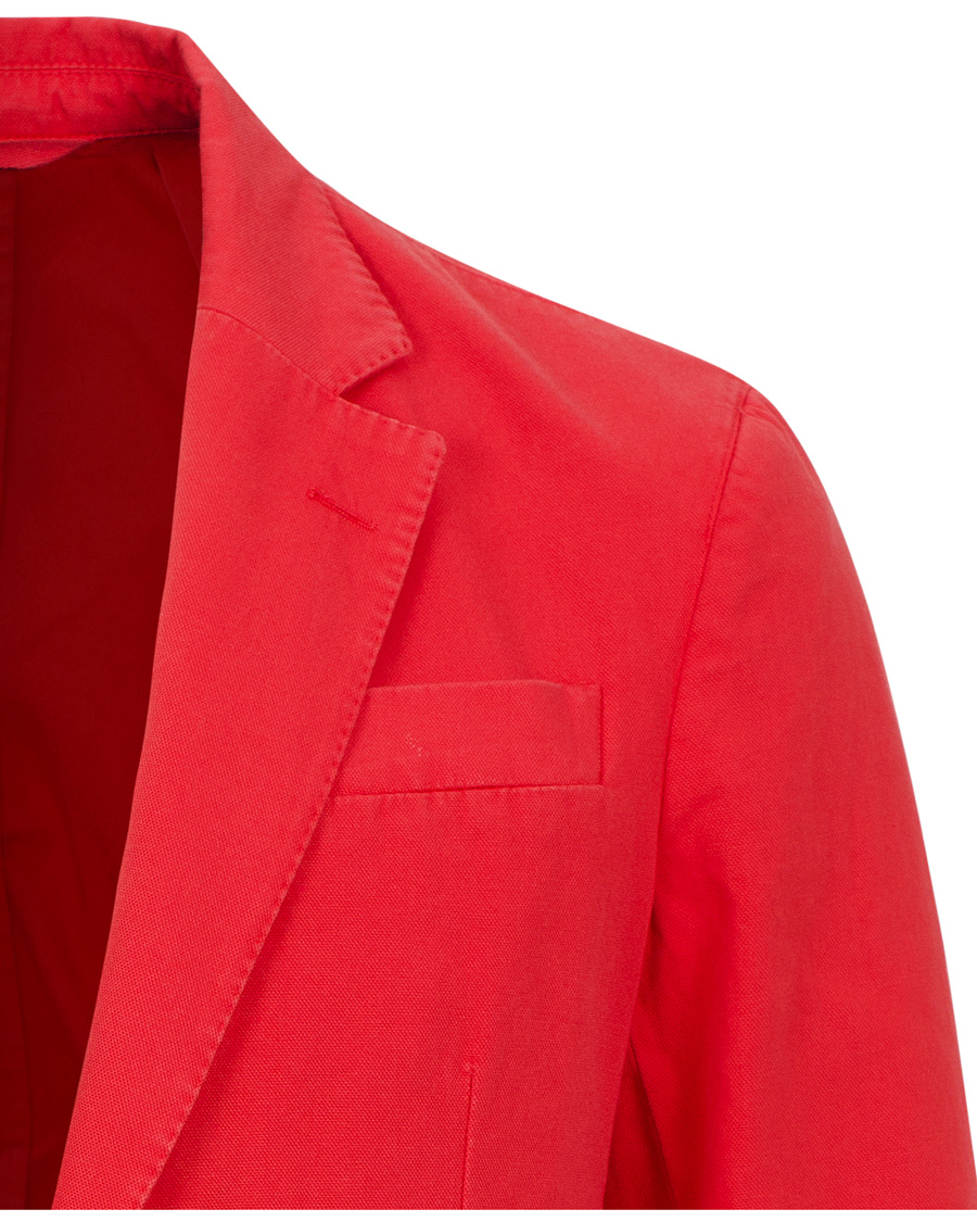 Herr | Kavajer | Hackett | Garment Dye Jacket Red