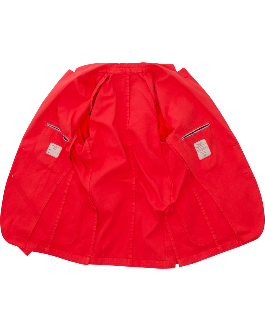 Herr | Kavajer | Hackett | Garment Dye Jacket Red