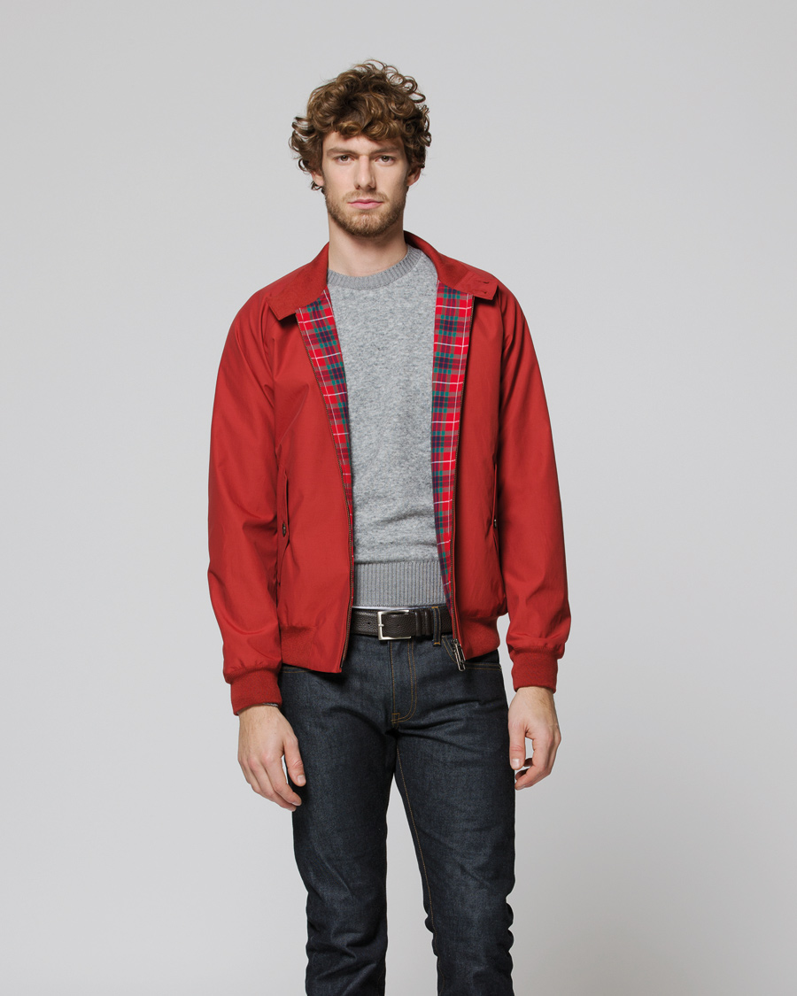 Baracuta G9 Original Harrington Jacket Dark Red hos CareOfCarl