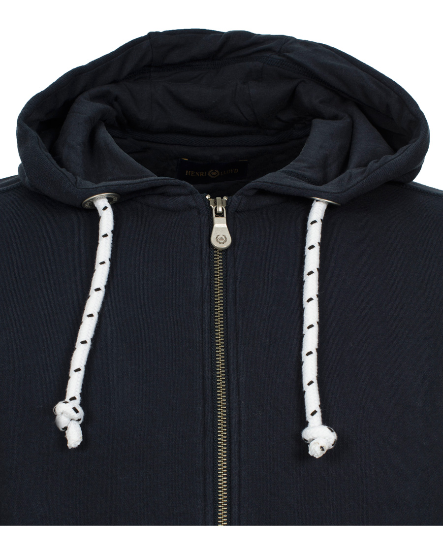 Herr | Tröjor | Henri-Lloyd | Henri Lloyd Filey Hooded Full Zip Sweat Navy