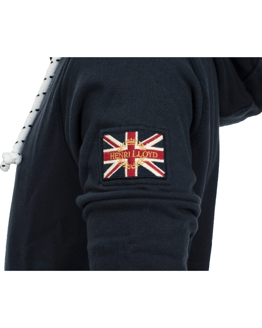 Herr | Tröjor | Henri-Lloyd | Henri Lloyd Filey Hooded Full Zip Sweat Navy