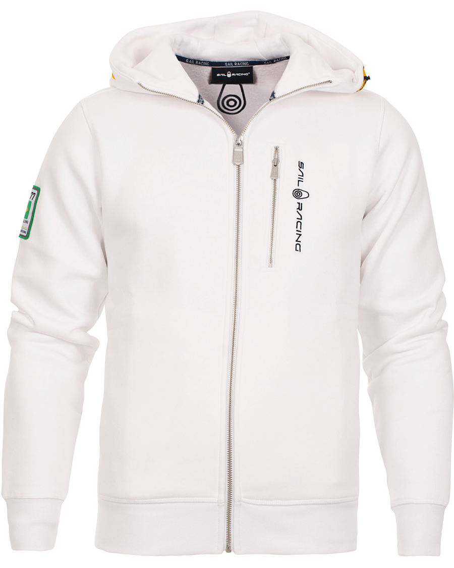 Herr | Tröjor | Sail Racing | International Zip Hood Brasil White