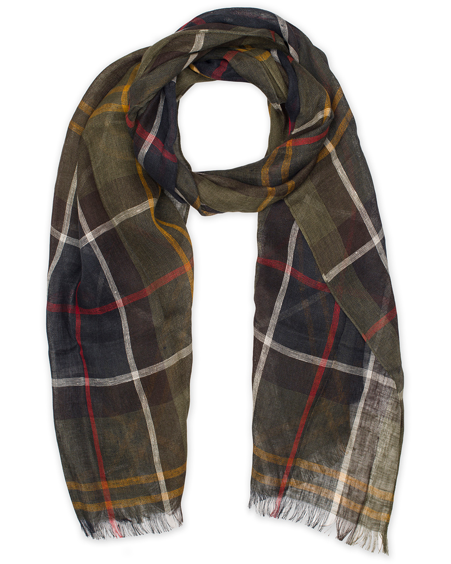 Herr | Barbour Tartan Linen Scarf Classic Tartan | Barbour Lifestyle | Barbour Tartan Linen Scarf Classic Tartan