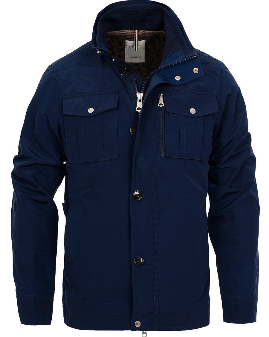 Herr | Jackor | J.Lindeberg | Bailey Structured Poly Jacket Dark Blue
