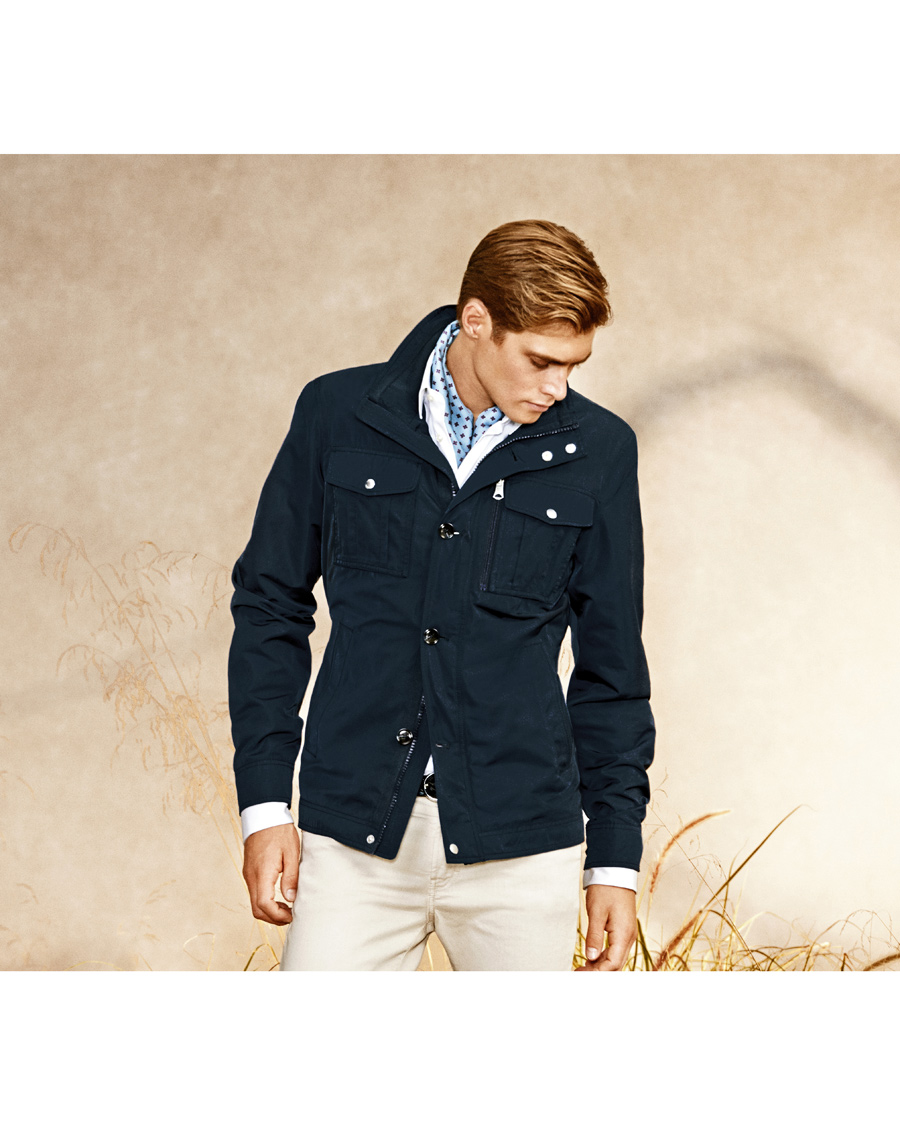 Herr | Jackor | J.Lindeberg | Bailey Structured Poly Jacket Dark Blue