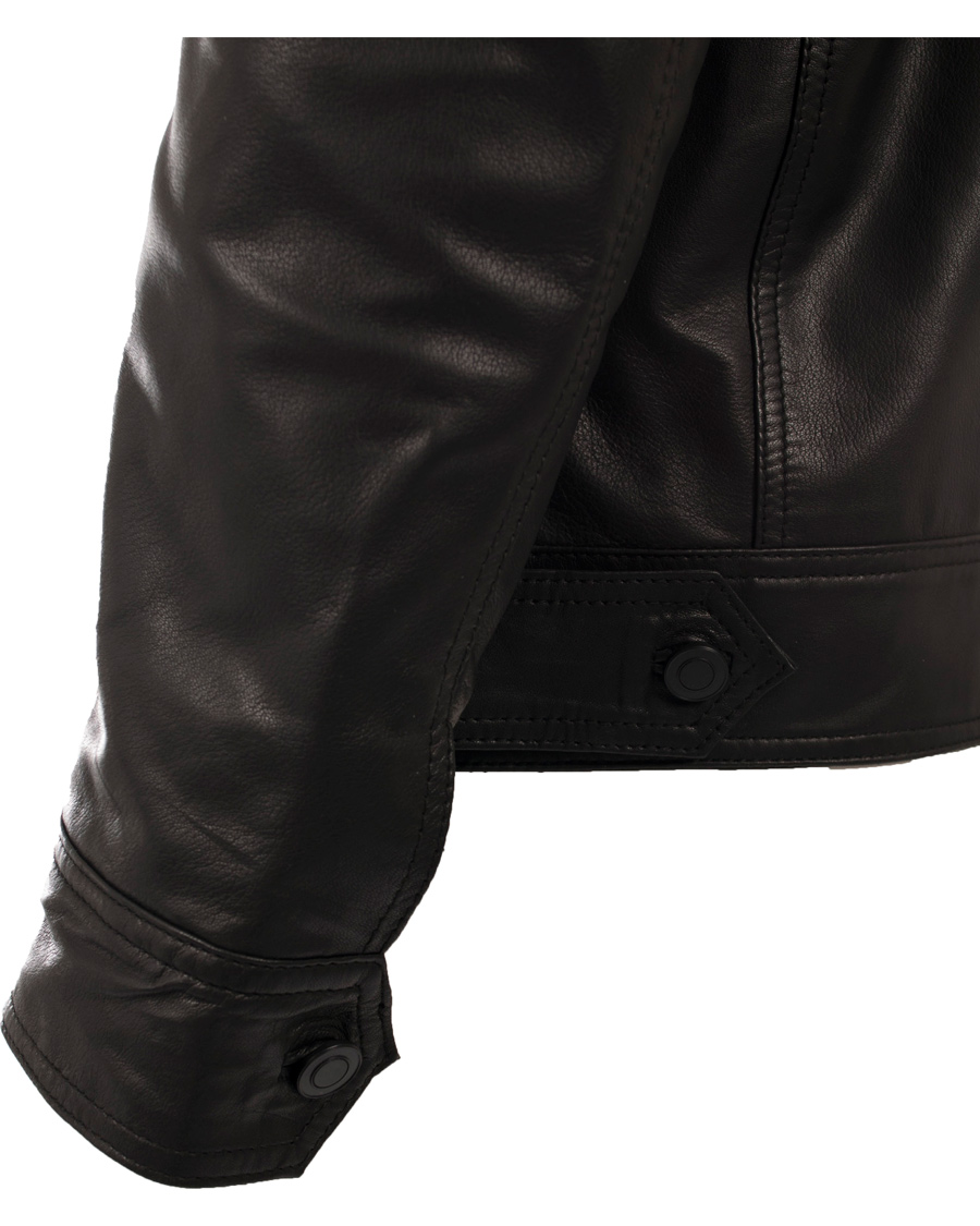 Herr | Jackor | J.Lindeberg | Trey Leather Jacket Black