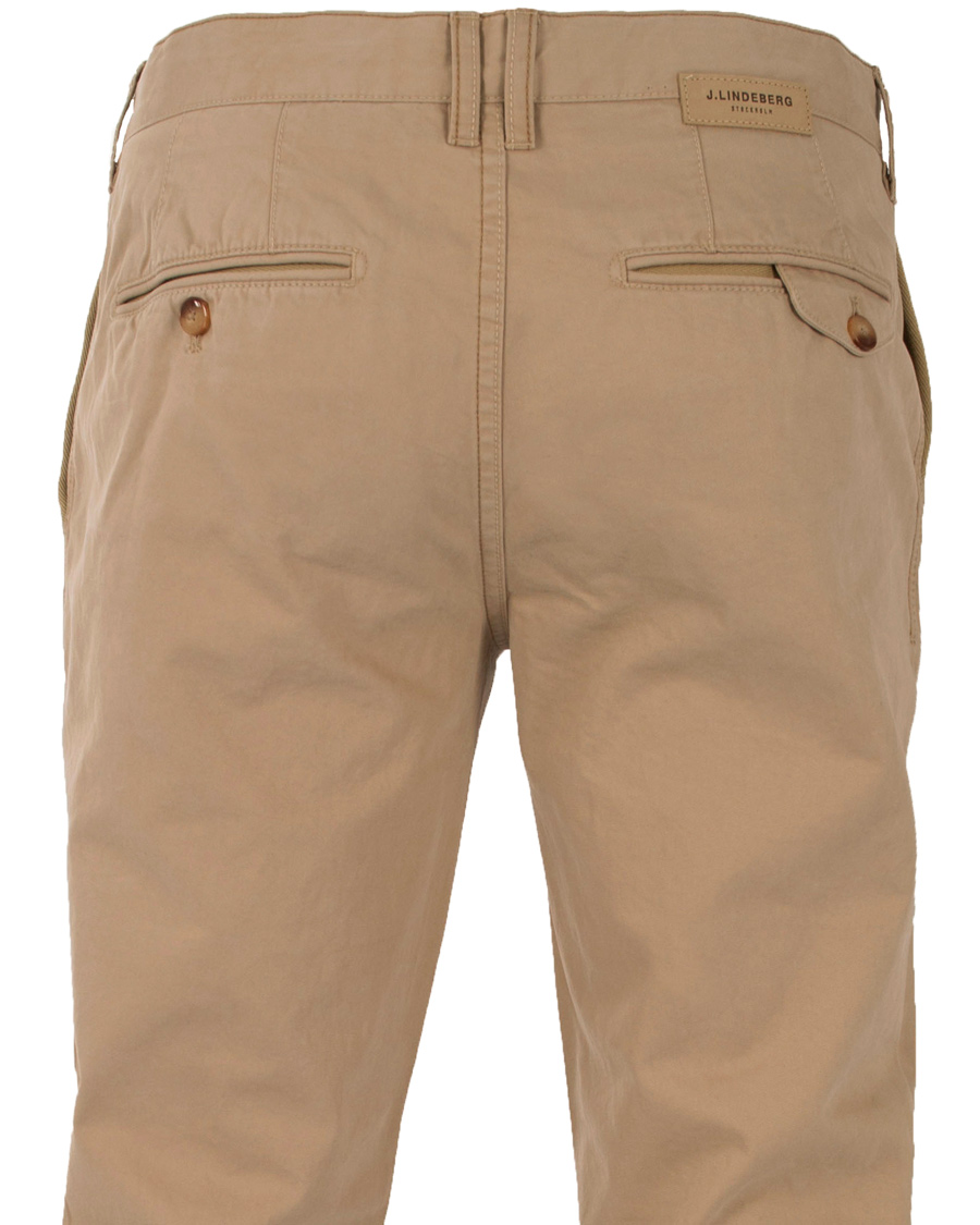 Herr | Byxor | J.Lindeberg | Chaze Season Cotton Chinos Beige