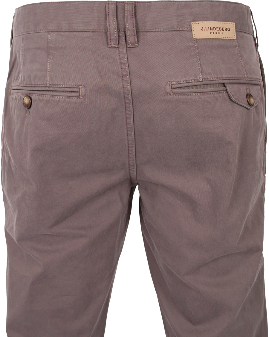 Herr | Byxor | J.Lindeberg | Chaze Season Cotton Chinos Mud