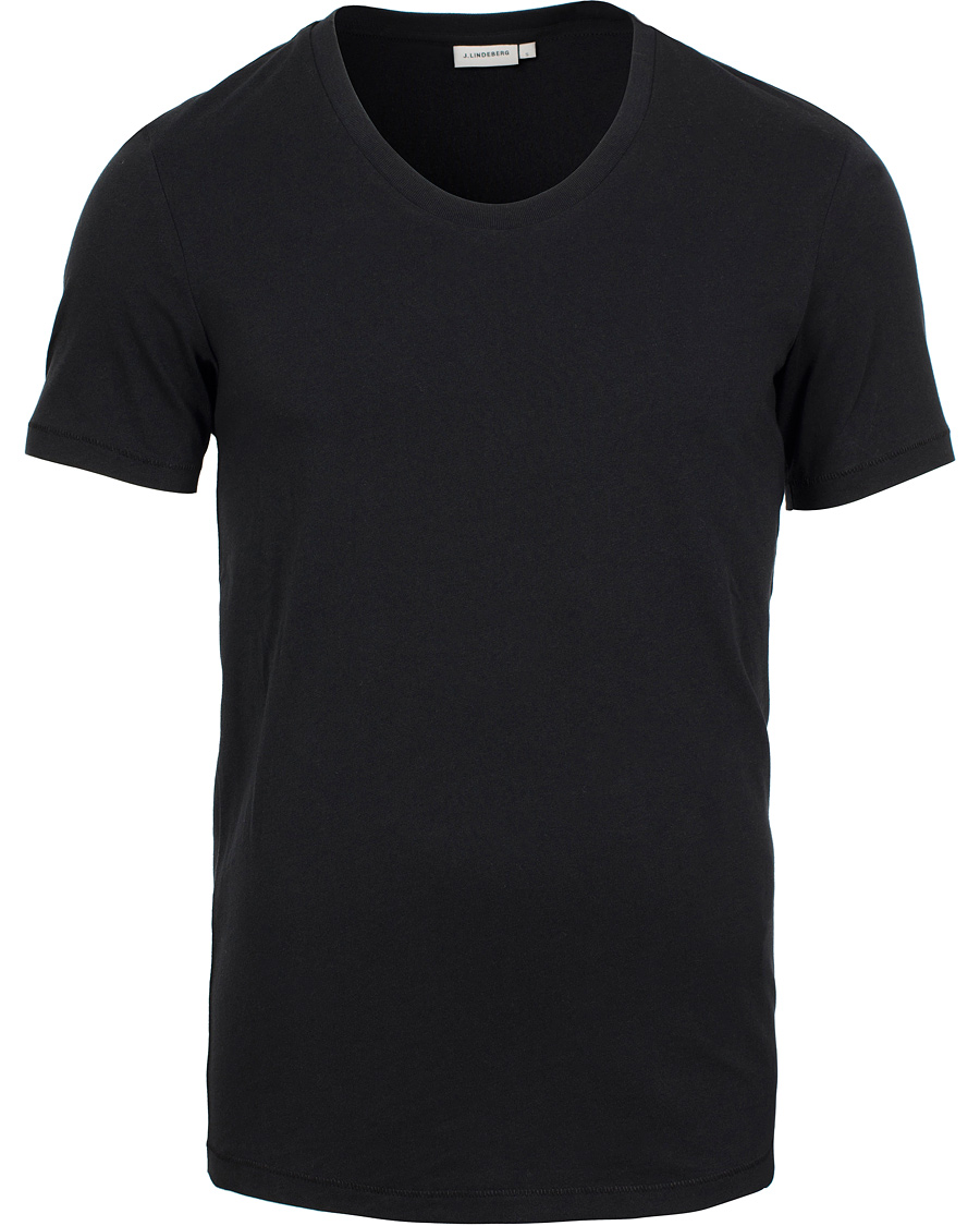 Herr | T-Shirts | J.Lindeberg | Axtell Scoop T-shirt Black