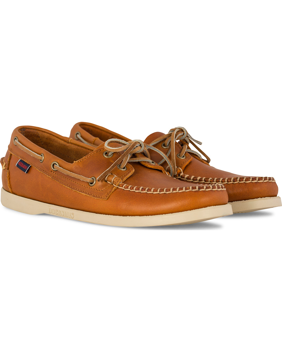 Herr | Sebago Horween Leather Docksides Boat Shoe Orange | Sebago | Horween Leather Docksides Boat Shoe Orange