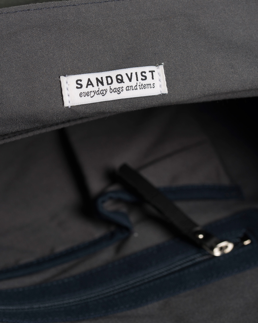 Herr | Sandqvist Hege Canvas Backpack Blue | Sandqvist | Hege Canvas Backpack Blue