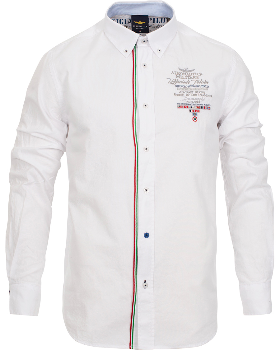 Herr | Skjortor | Aeronautica Militare | Oxford Shirt Button Down White
