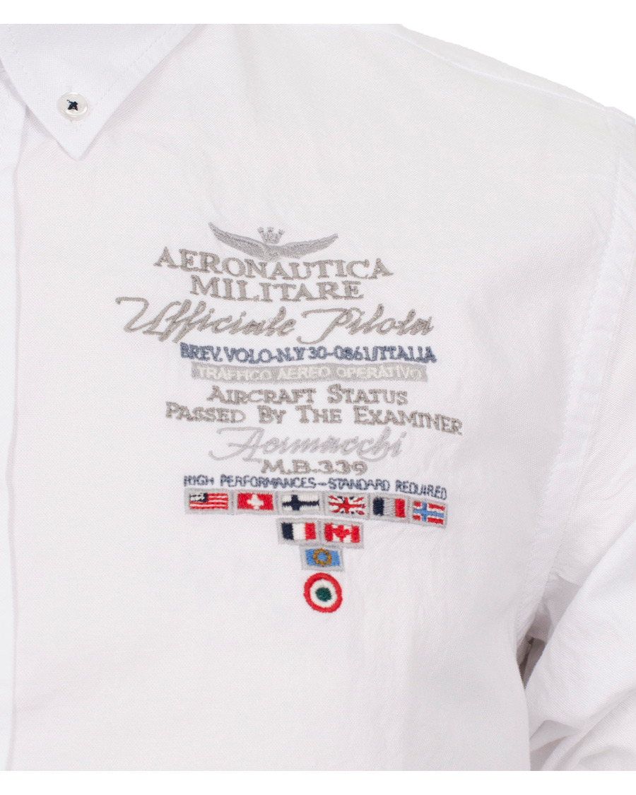Herr | Skjortor | Aeronautica Militare | Oxford Shirt Button Down White