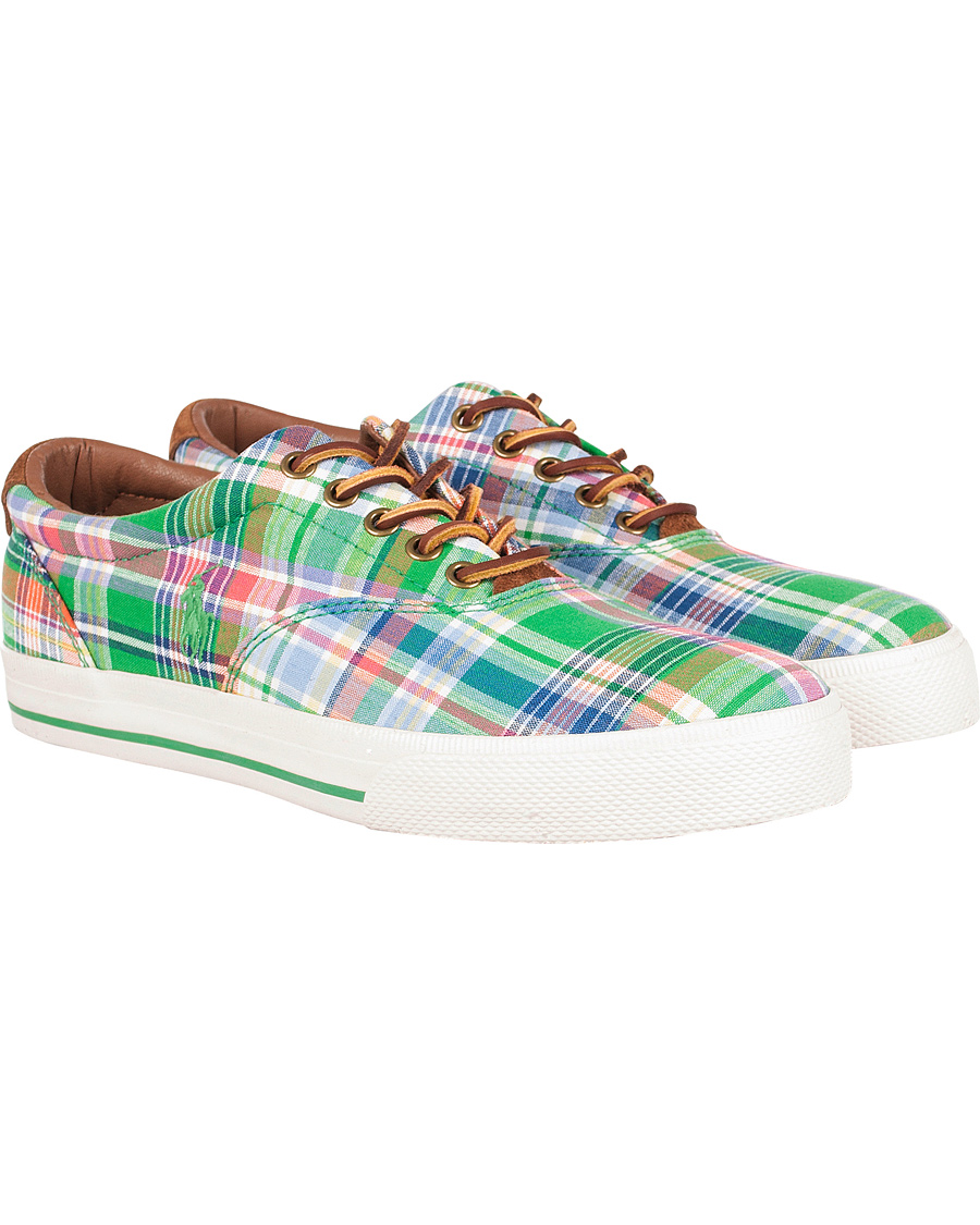 Herr | Polo Ralph Lauren Vaughn-NE Madras Suede Sneaker Multi Navy | Polo Ralph Lauren | Vaughn-NE Madras Suede Sneaker Multi Navy