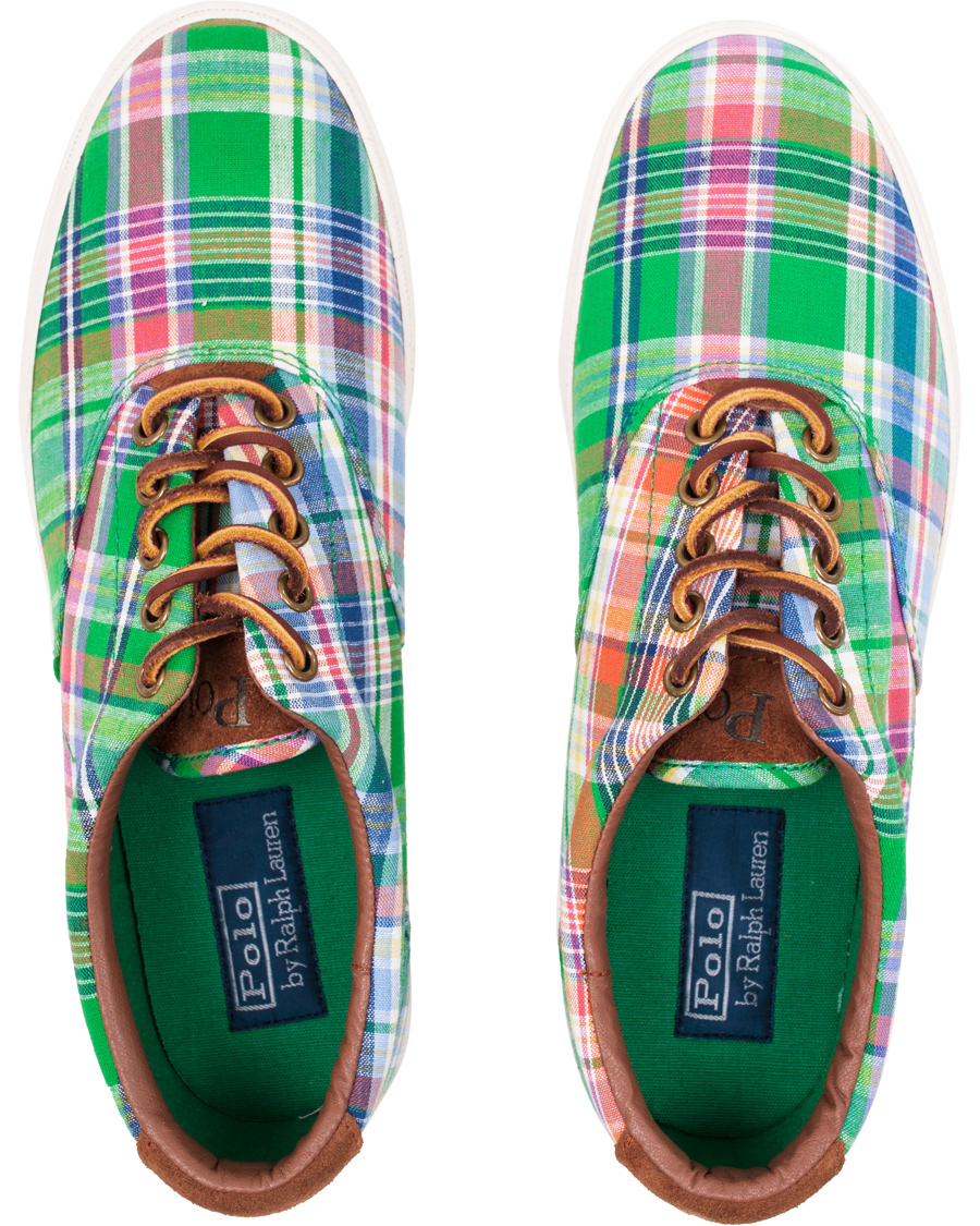 Herr | Polo Ralph Lauren Vaughn-NE Madras Suede Sneaker Multi Navy | Polo Ralph Lauren | Vaughn-NE Madras Suede Sneaker Multi Navy