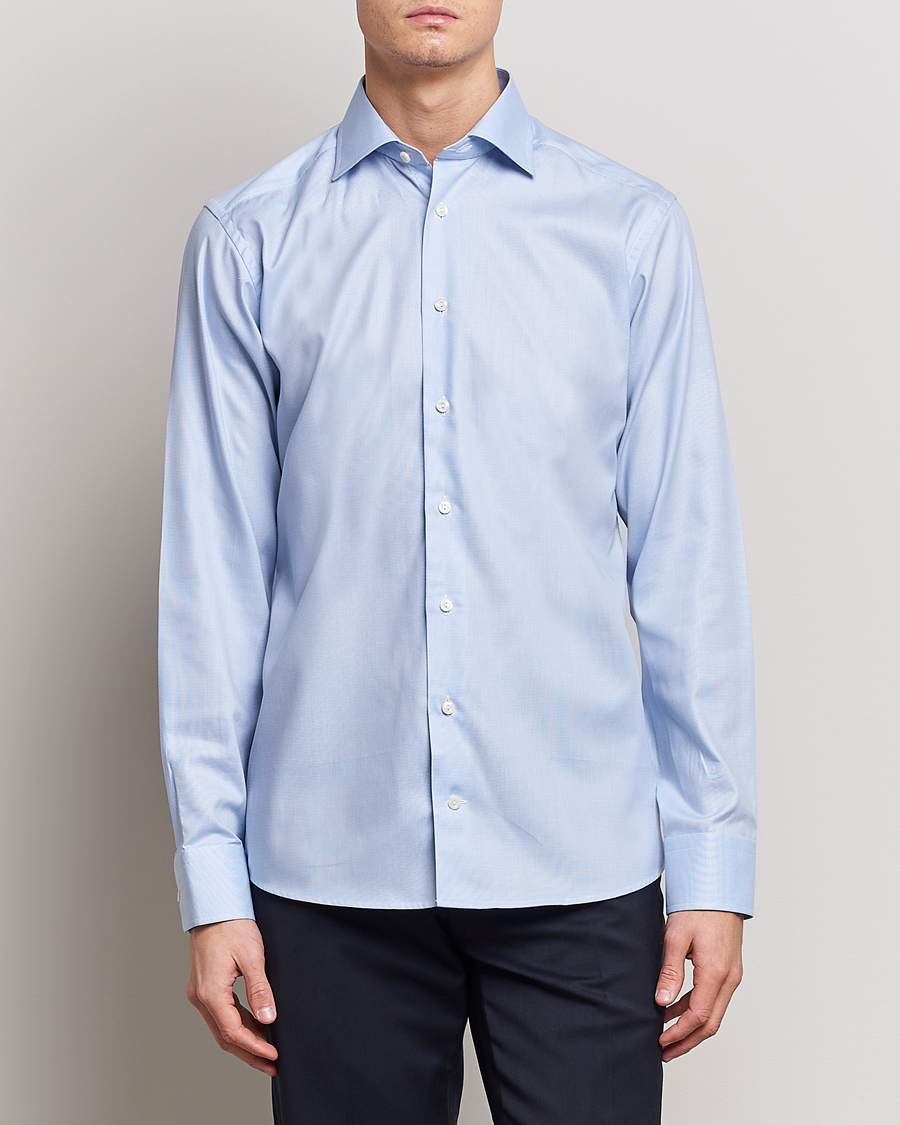 Herr | Business & Beyond | Eton | Slim Fit Shirt Pepita Blue