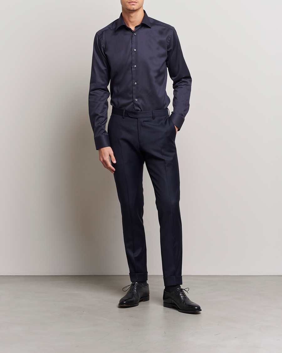 Herr | Eton | Eton | Slim Fit Shirt Navy