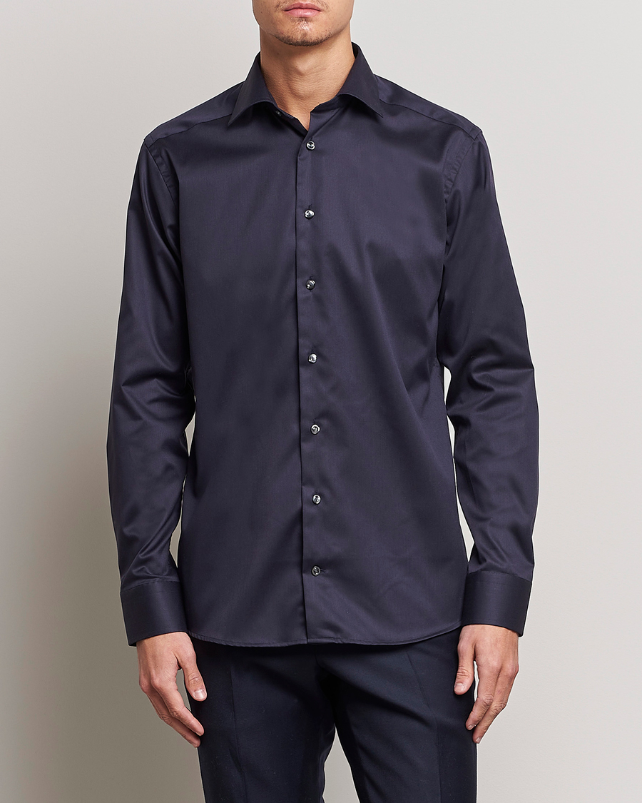 Herr | Businesskjortor | Eton | Slim Fit Shirt Navy