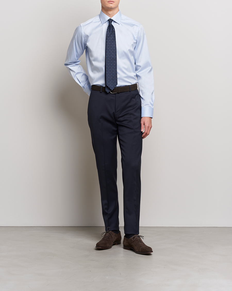 Herr | Festive | Eton | Contemporary Fit Shirt Blue