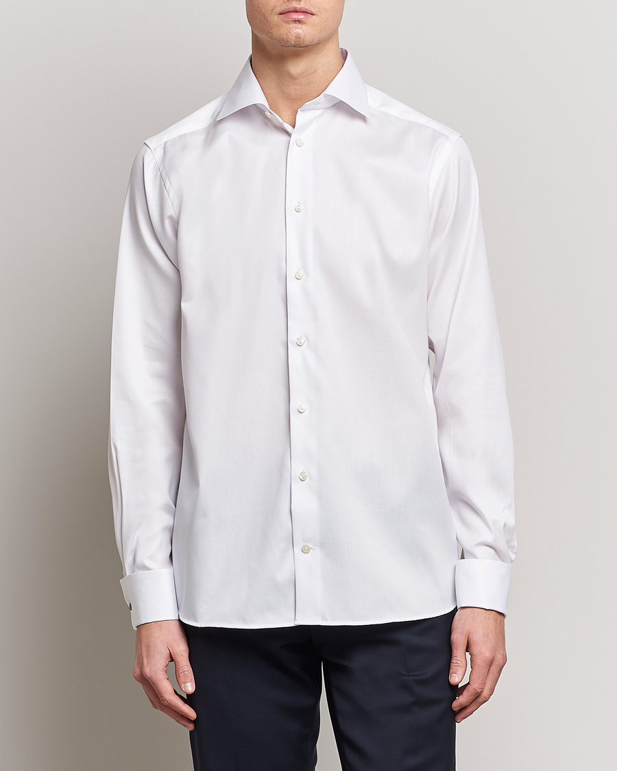 Herr | Formella | Eton | Contemporary Fit Shirt Double Cuff White