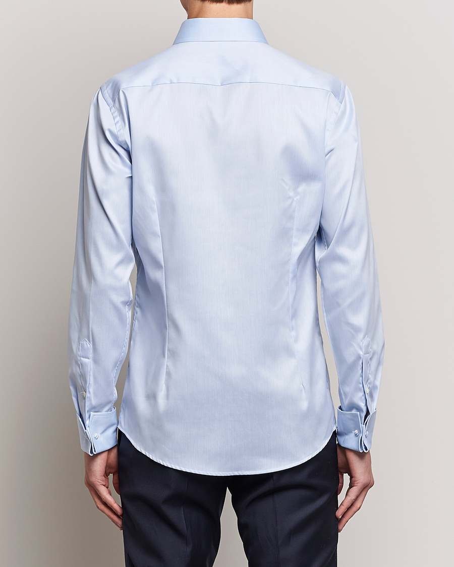 Herr | Skjortor | Eton | Slim Fit Shirt Double Cuff Blue