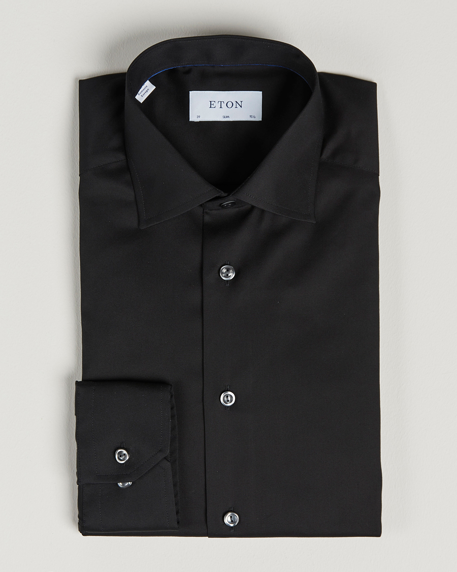 Herr | Skjortor | Eton | Slim Fit Shirt Black