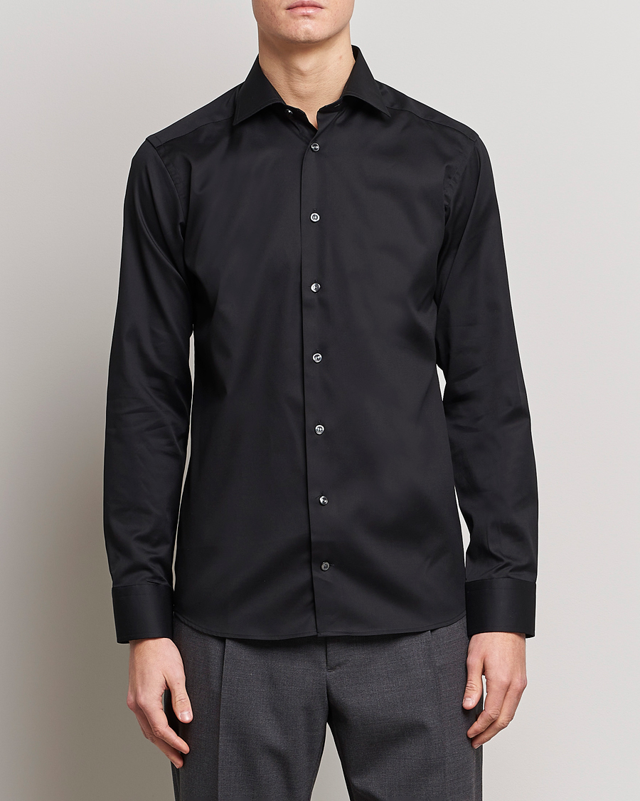 Herr | Businesskjortor | Eton | Slim Fit Shirt Black