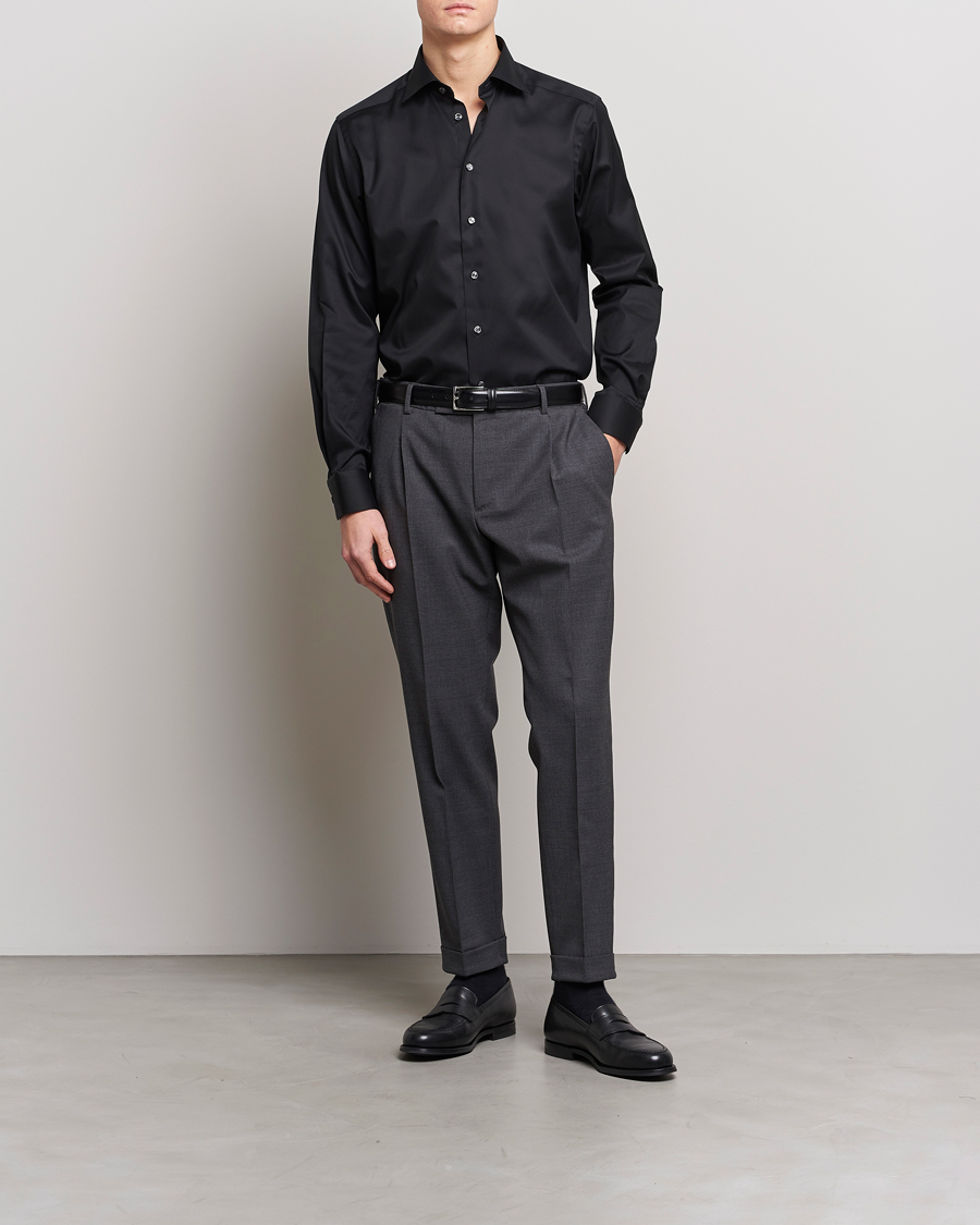 Herr | Skjortor | Eton | Contemporary Fit Shirt Black