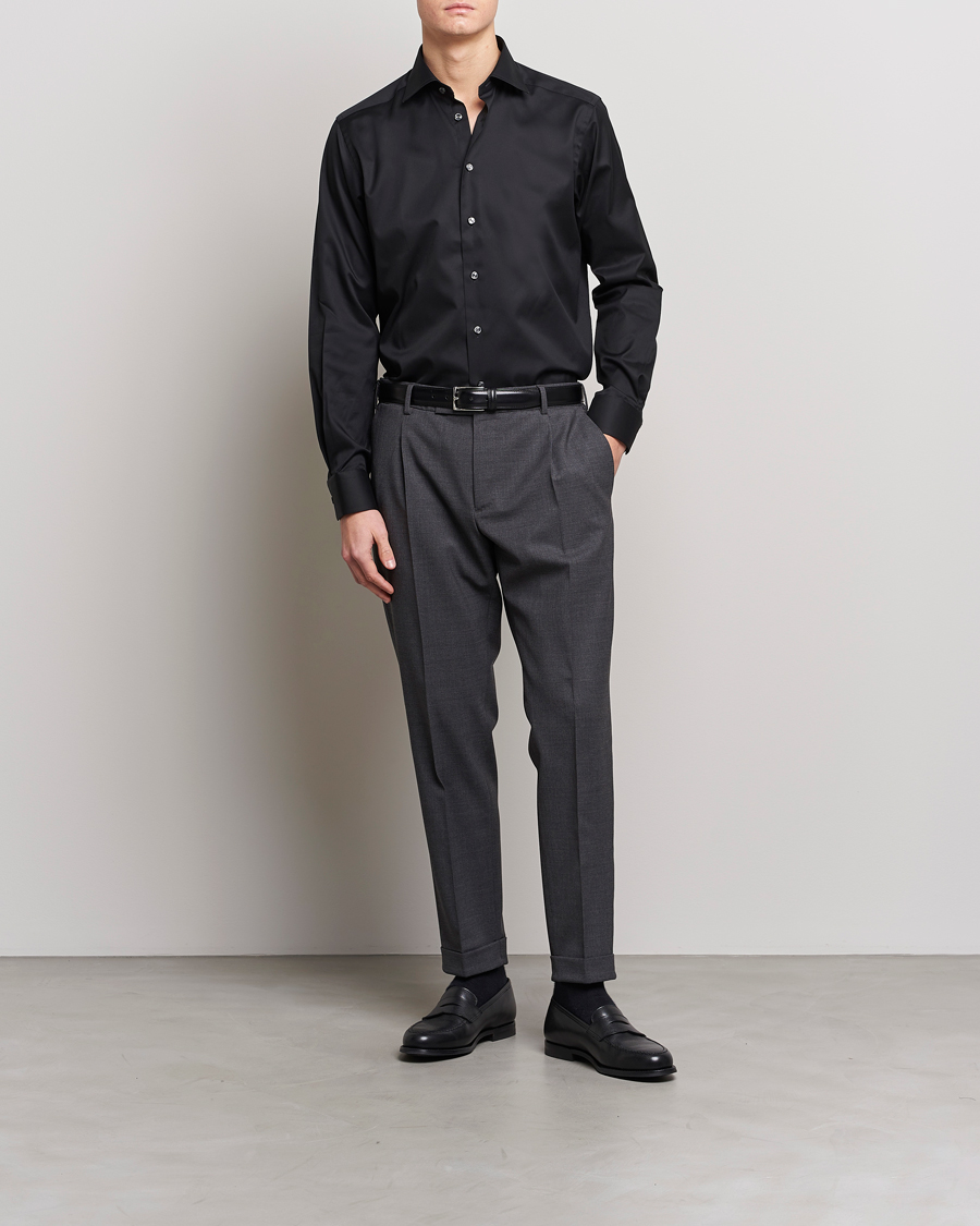 Herr | Business & Beyond | Eton | Contemporary Fit Shirt Black