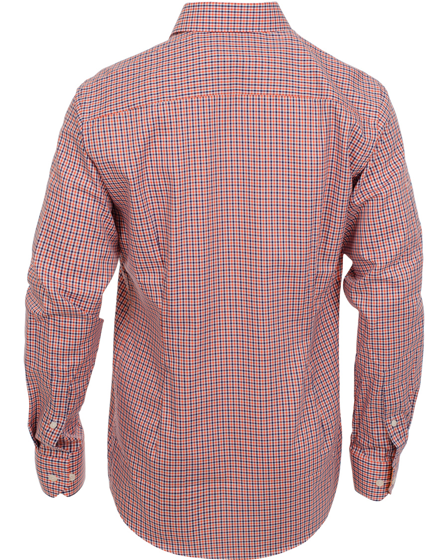 Herr | Skjortor | Eton | Slim Fit Shirt Red Ribbon Check Orange Multi