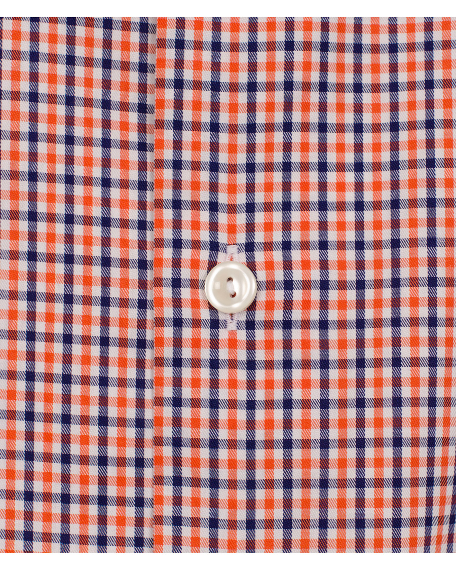 Herr | Skjortor | Eton | Slim Fit Shirt Red Ribbon Check Orange Multi