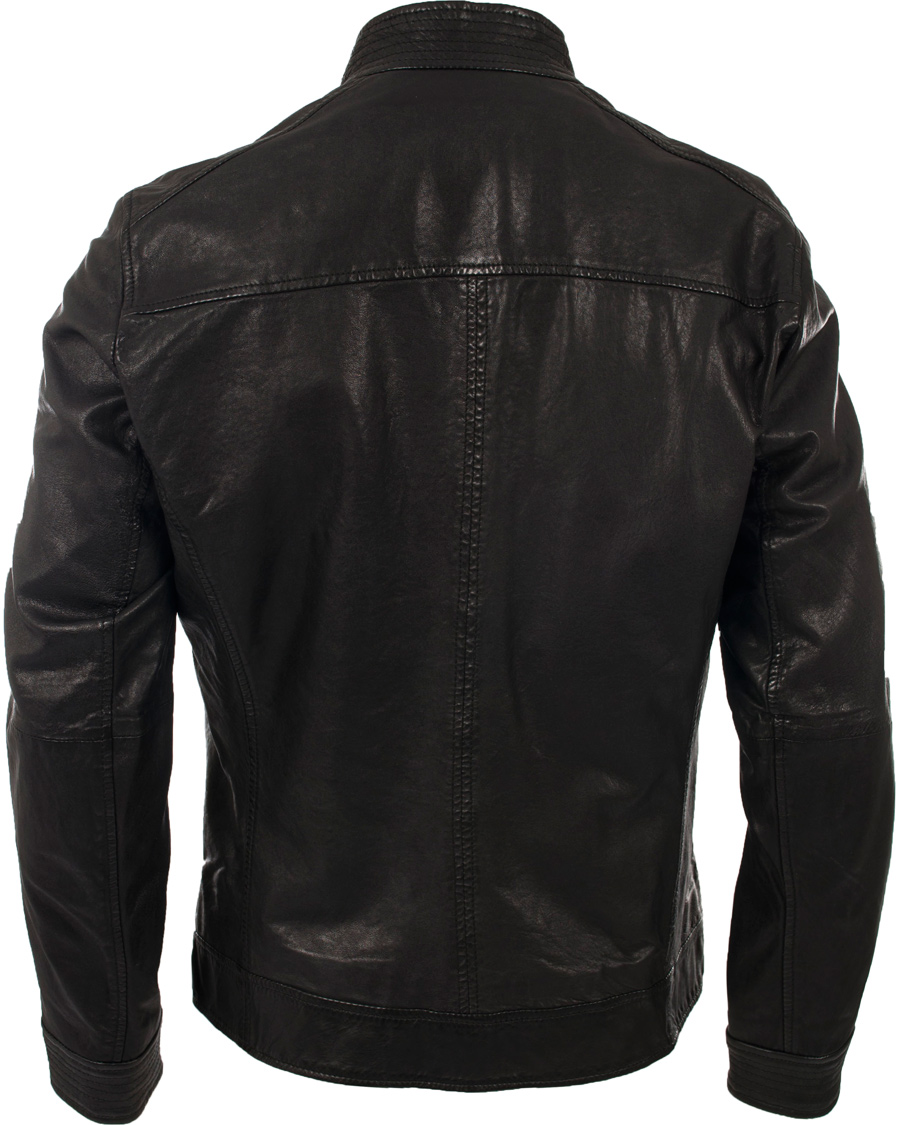 Herr | Jackor | BOSS ORANGE | BOSS Casual Jips 4 Leather Jacket Black