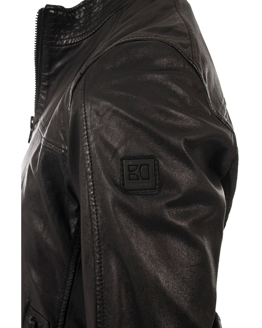 Herr | Jackor | BOSS ORANGE | BOSS Casual Jips 4 Leather Jacket Black