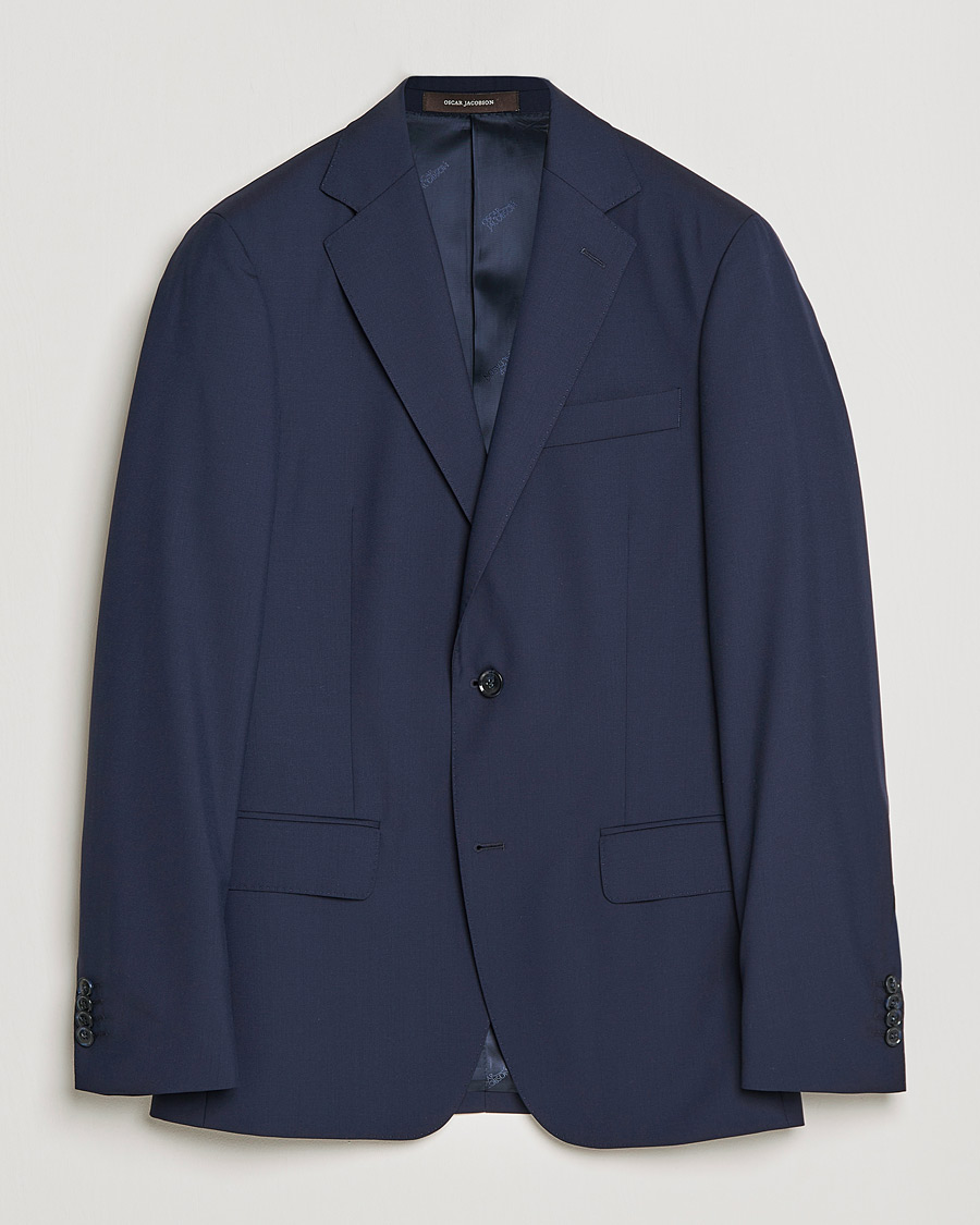 Herr | Kavajer | Oscar Jacobson | Edmund Blazer Super 120's Wool Navy 46