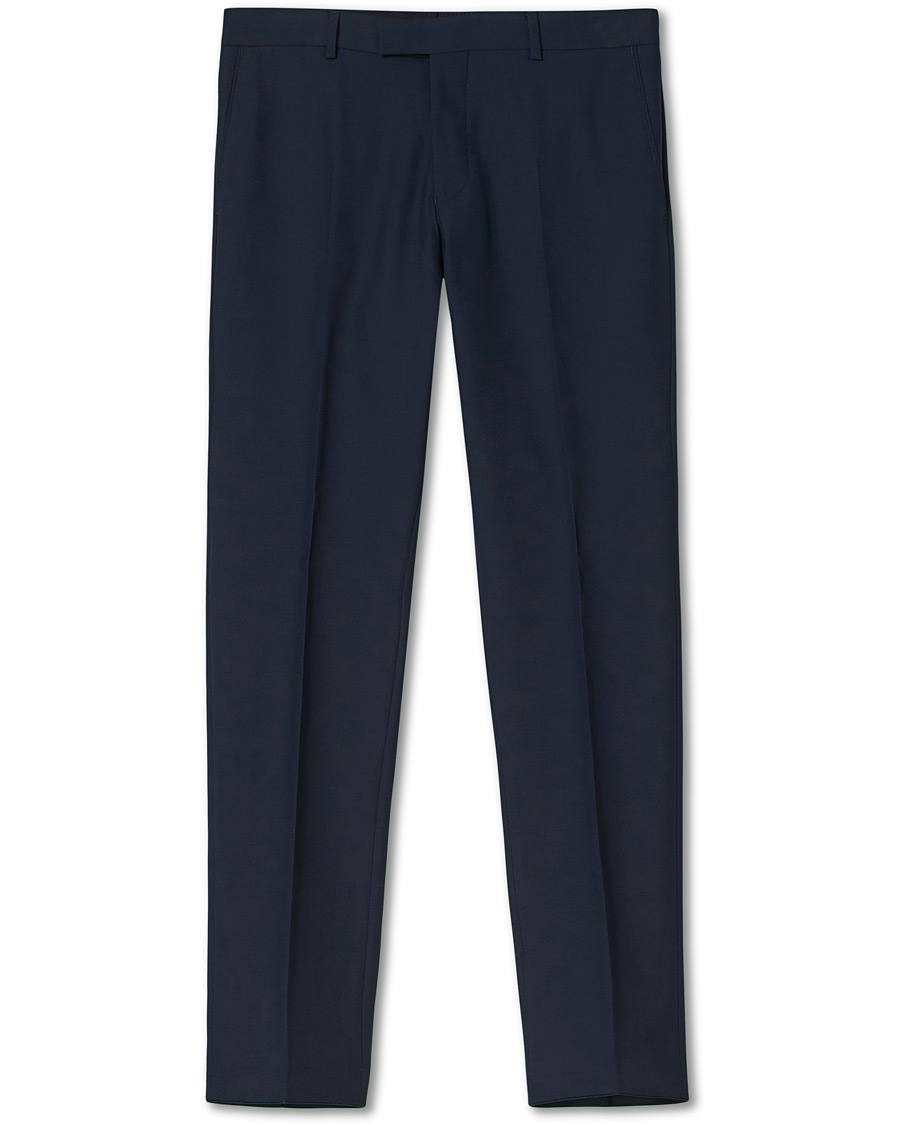 Herr | Byxor | Oscar Jacobson | Damien Trousers Super 120's Wool Navy