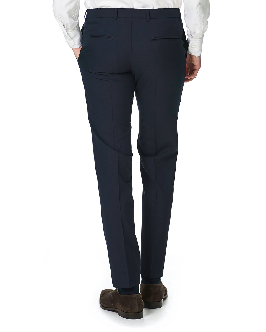 Herr | Byxor | Oscar Jacobson | Damien Trousers Super 120's Wool Navy