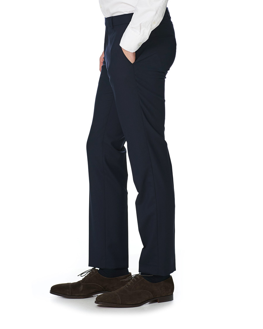 Herr | Byxor | Oscar Jacobson | Damien Trousers Super 120's Wool Navy