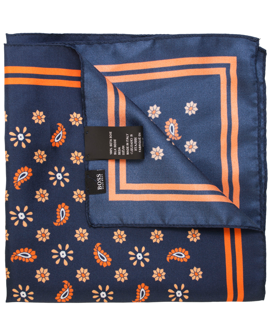 Herr | | BOSS BLACK | BOSS Pocket Square Paisley/Flower Bright Orange