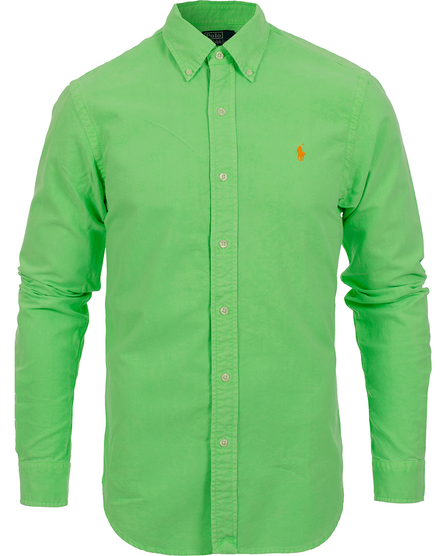 Herr | Skjortor | Polo Ralph Lauren | Slim Fit Shirt Oxford Brilliant Lime