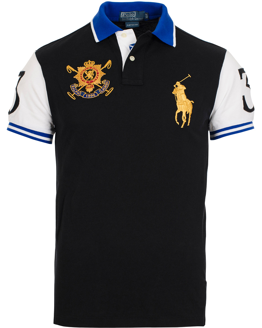 Herr | Pikéer | Polo Ralph Lauren | Blackwatch Summer Classic Custom Fit Polo Black Multi