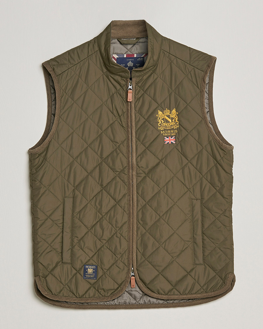 Herr | Västar | Morris | Trenton Quilted Vest Olive
