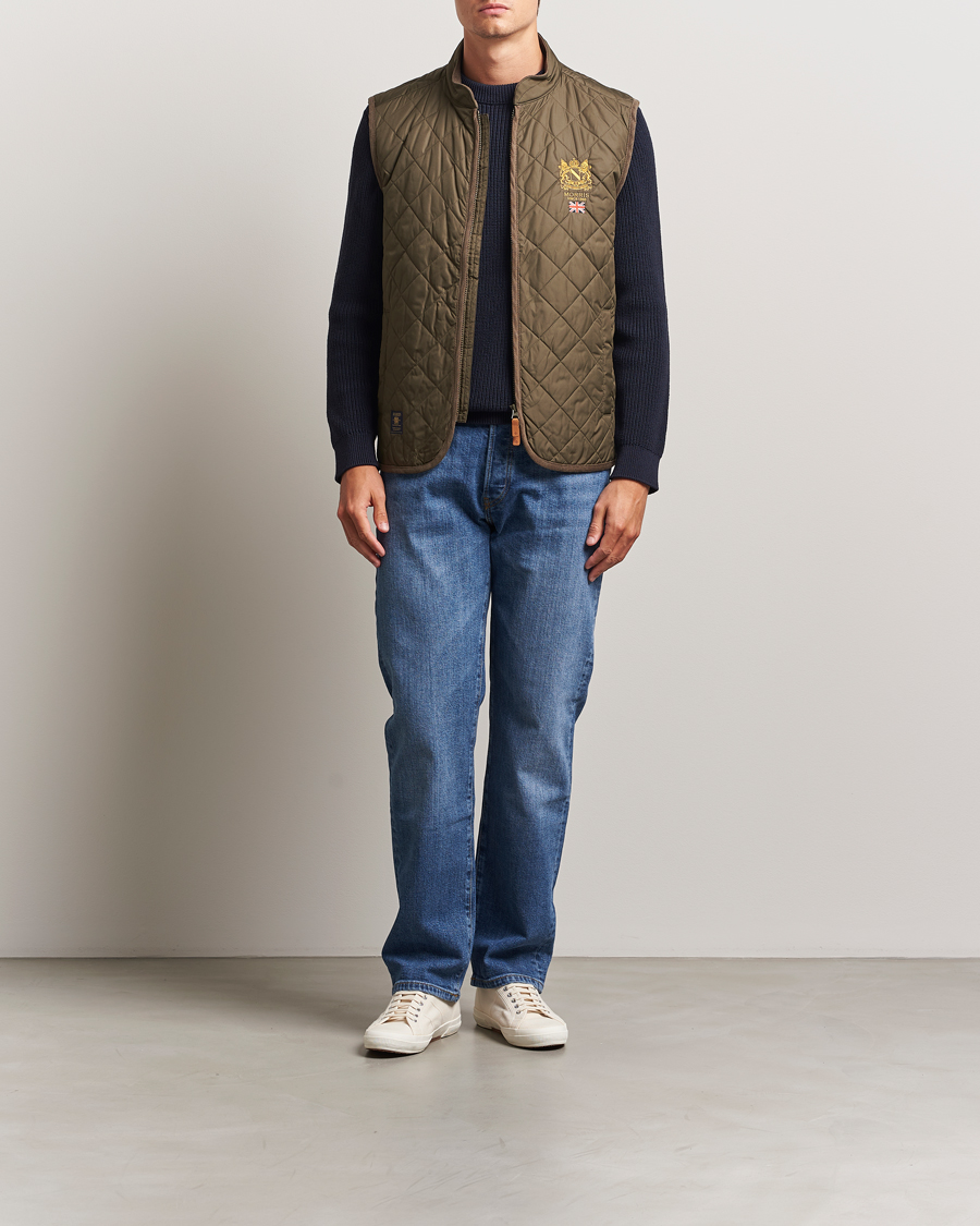 Herr | Västar | Morris | Trenton Quilted Vest Olive