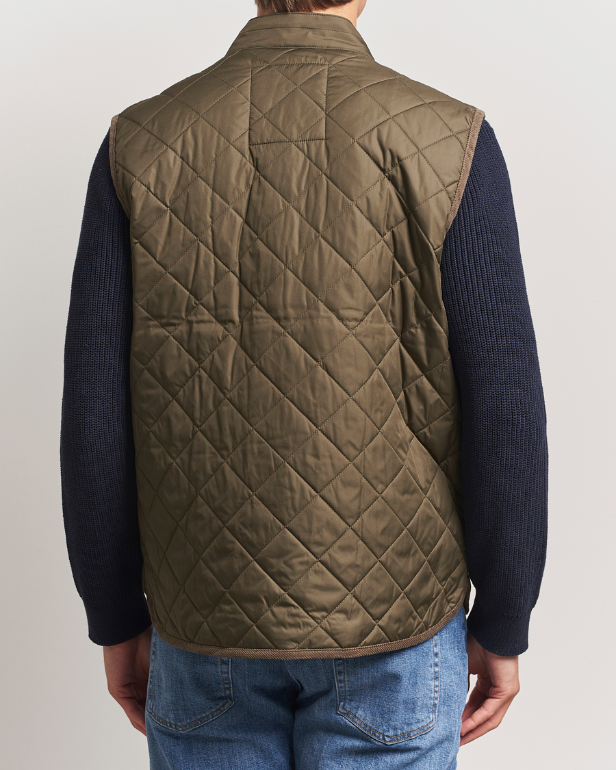 Herr | Västar | Morris | Trenton Quilted Vest Olive