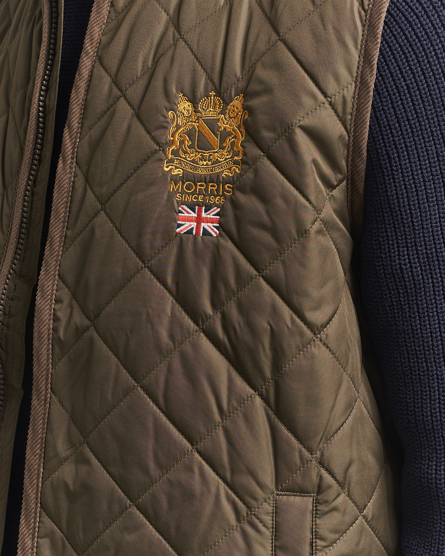 Herr | Västar | Morris | Trenton Quilted Vest Olive