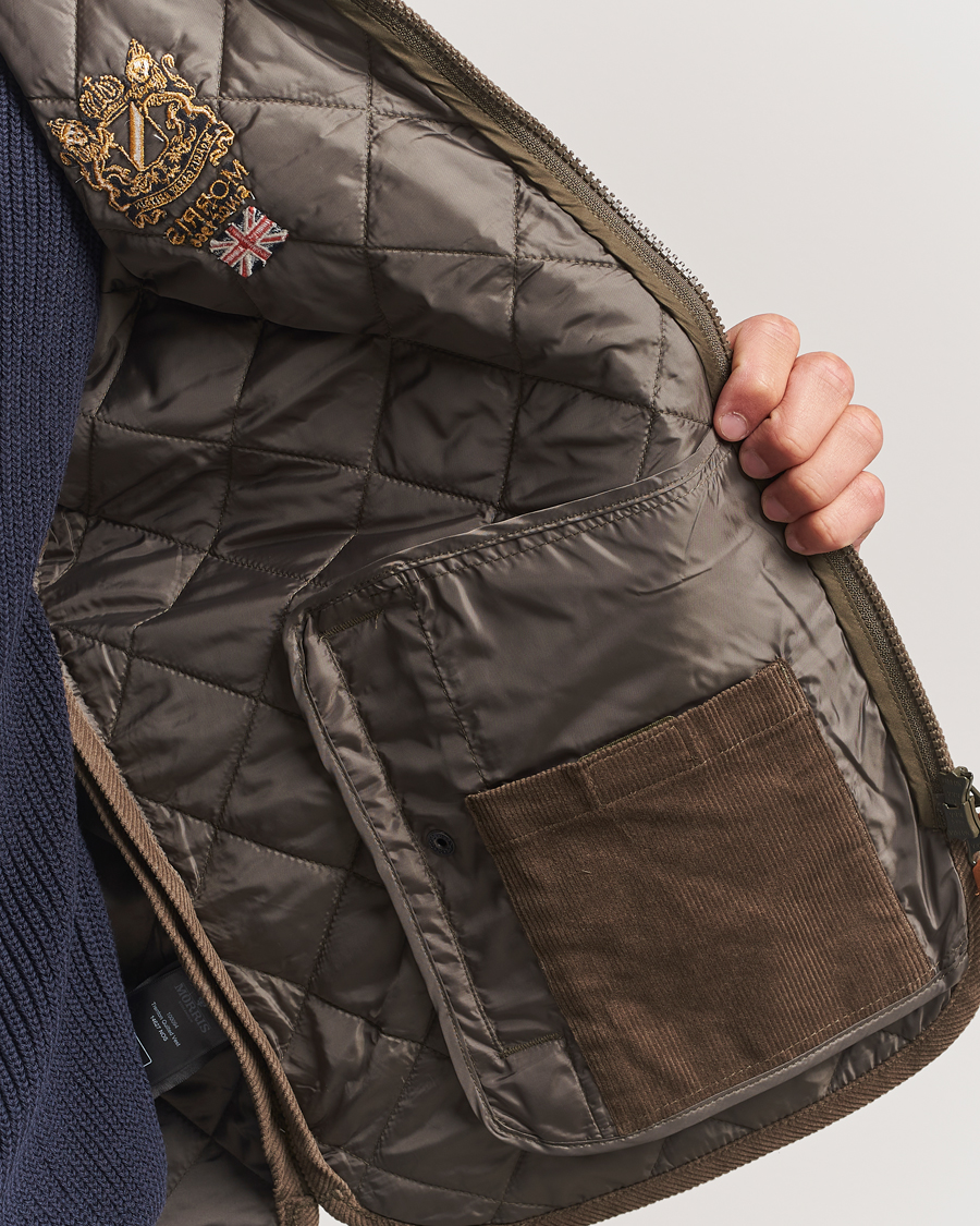 Herr | Västar | Morris | Trenton Quilted Vest Olive