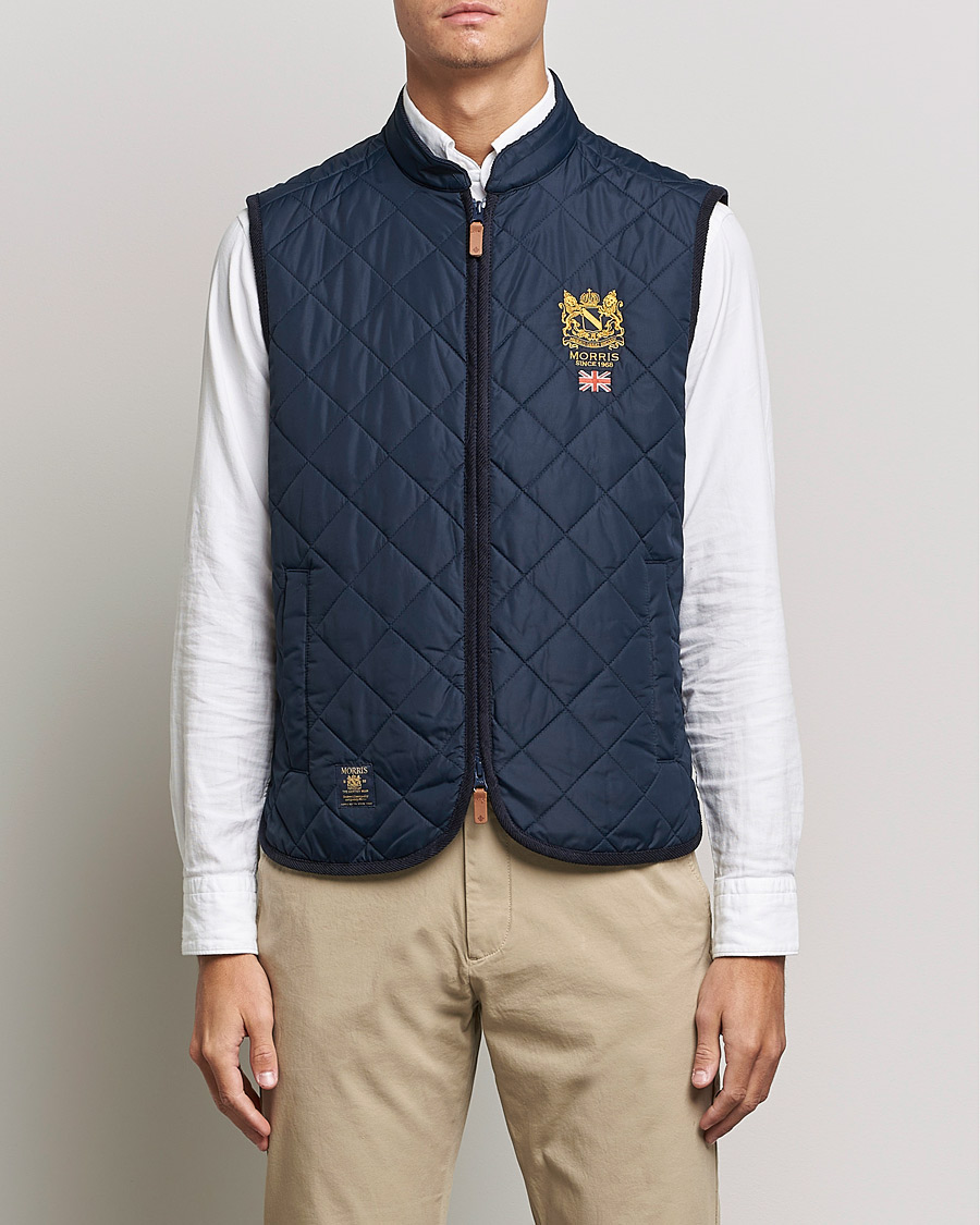 Herr | Höstjackor | Morris | Trenton Quilted Vest Old Blue