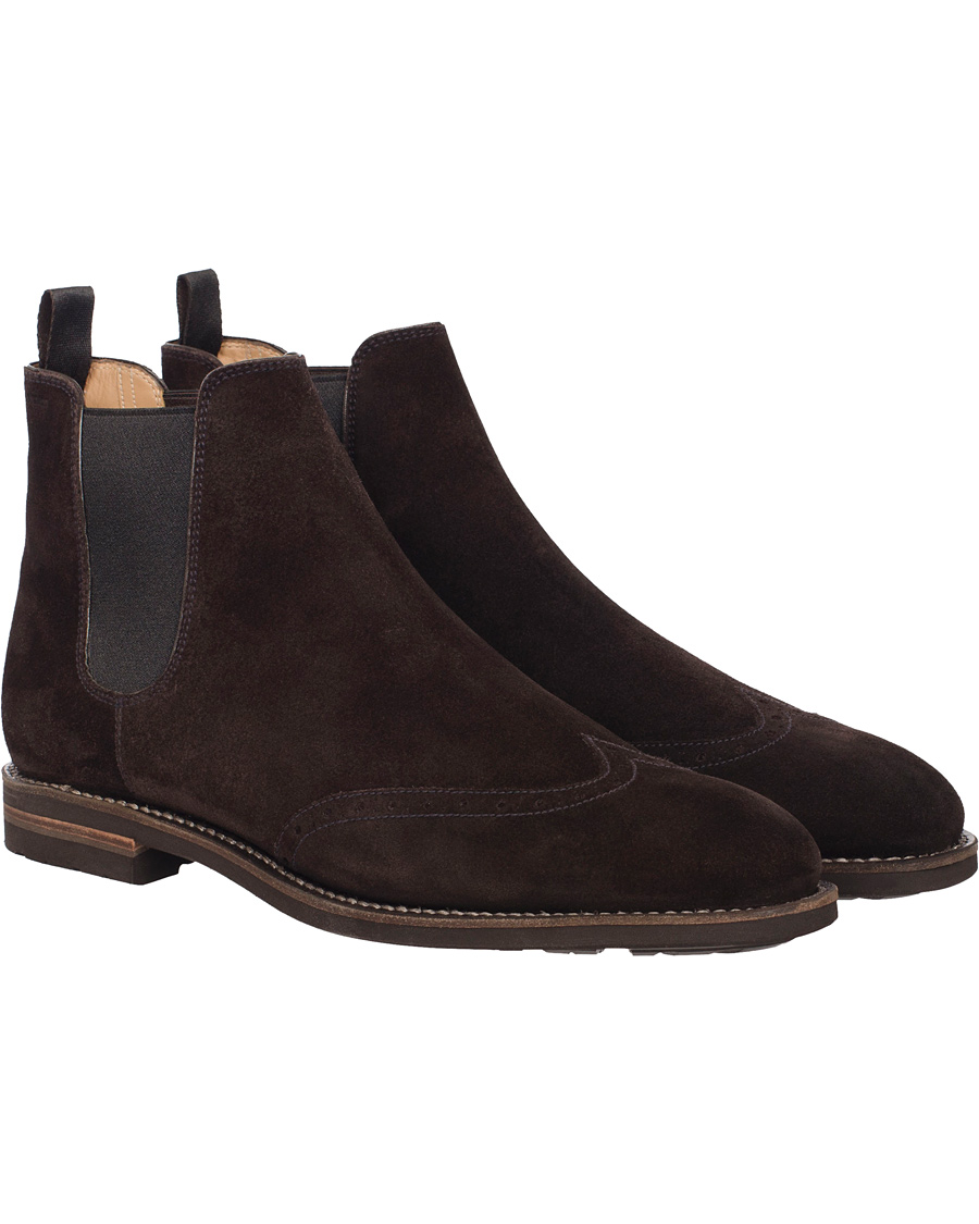 Herr | BALLY Martigny Major Chelsea Boot Suede Dark Brown | Bally | Martigny Major Chelsea Boot Suede Dark Brown
