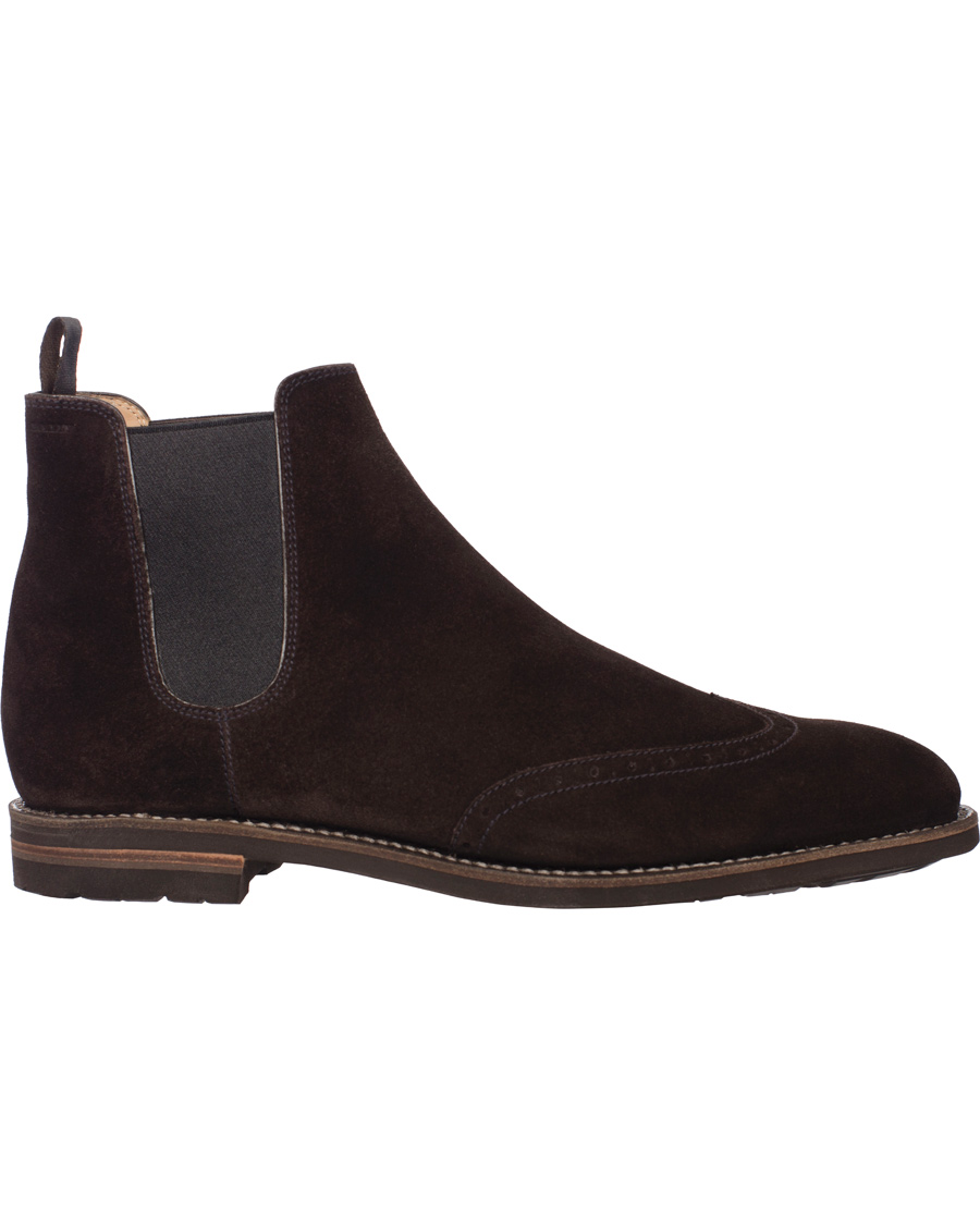 Herr | BALLY Martigny Major Chelsea Boot Suede Dark Brown | Bally | Martigny Major Chelsea Boot Suede Dark Brown