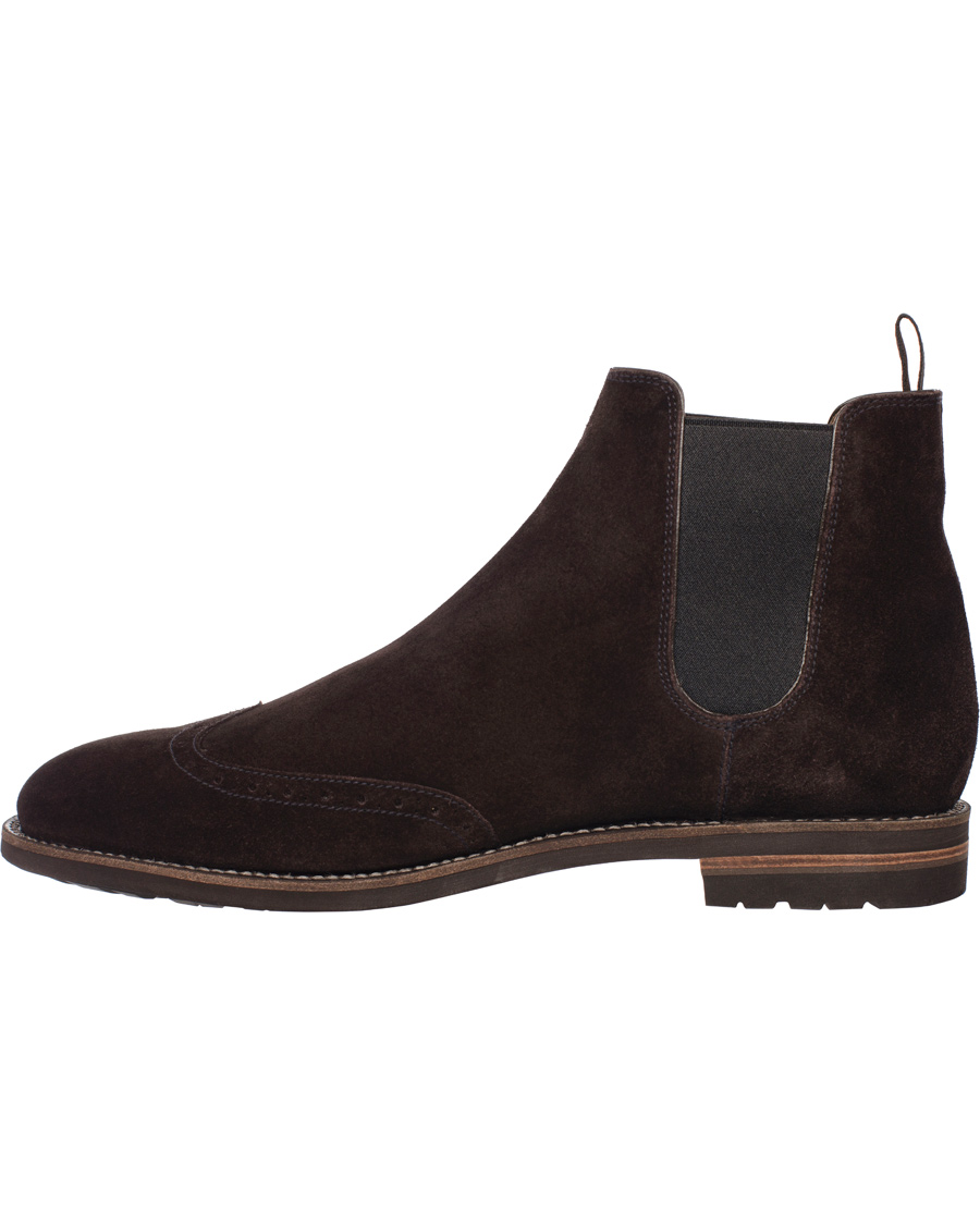Herr | BALLY Martigny Major Chelsea Boot Suede Dark Brown | Bally | Martigny Major Chelsea Boot Suede Dark Brown